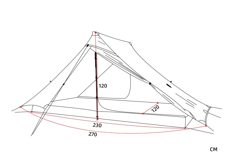 Cheap Goat Tents 3F UL GEAR LanShan 2 pro 2 Person Outdoor Ultralight Camping Tent 3 Season Professional 20D Nylon Both Sides Silicon Tent Tents 